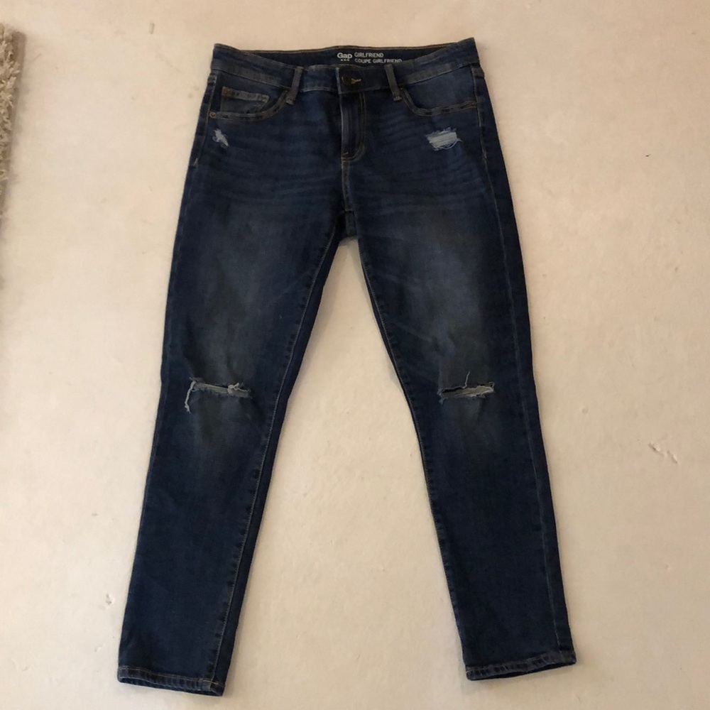 Ripped Girlfriend Jeans